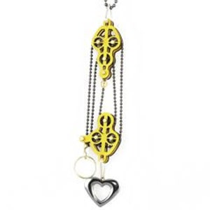 Block and Tackle Pulley Heart Pendant 7005 image 4