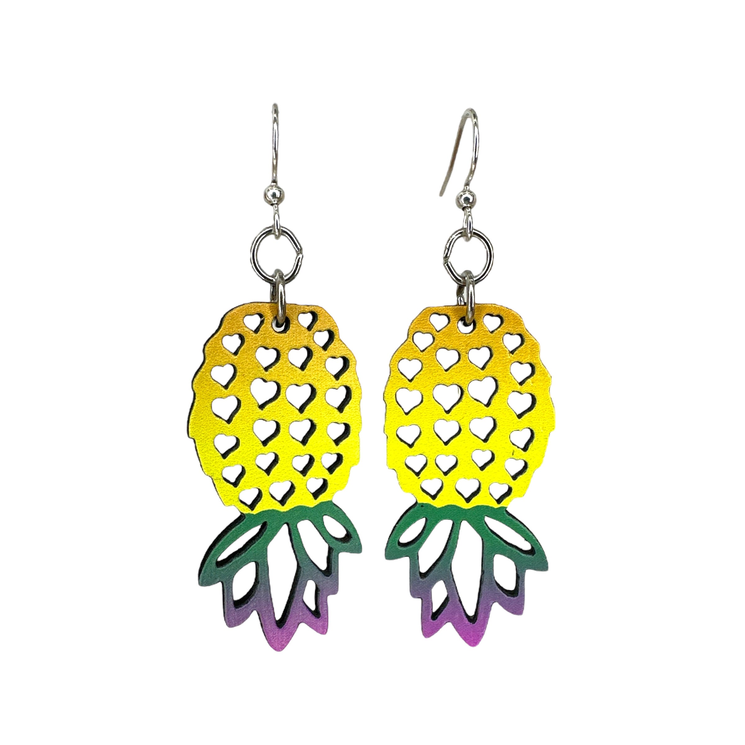 Pineapple Flag Beaded Earrings Pineapple Flag Beaded Earrings