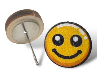 Smiley Face Stud Earrings