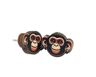 Monkey Stud Earrings