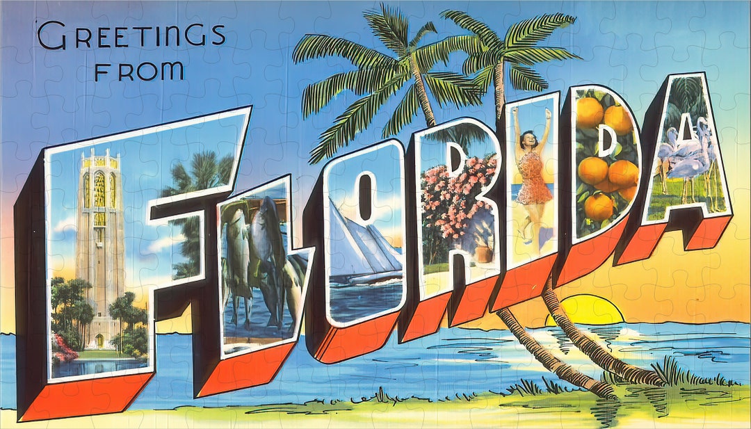 Florida State Jigsaw Puzzle -144PCS - #S609 - Etsy