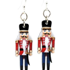 Nutcracker Earrings - Laser cut Wood