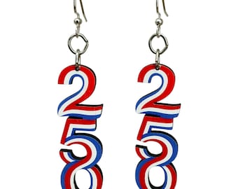 250th Anniversary Earrings #T276