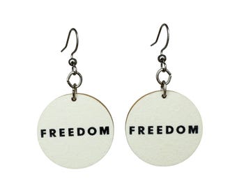 Freedom Earrings - Also get Fragile What Earrings Free