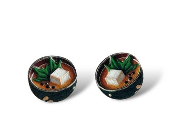 Miso Soup Stud Earrings