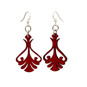 Iron Art Design - Laser Cut Wood Earrings