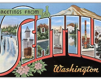 Vintage Seattle Puzzle #S665 - 144pcs