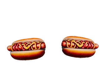 Hot Dog Stud Earrings