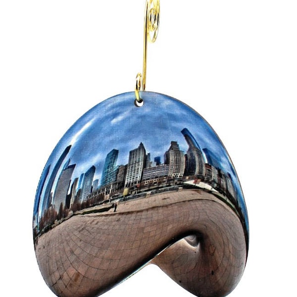 Chicago Bean Ornament Etsy