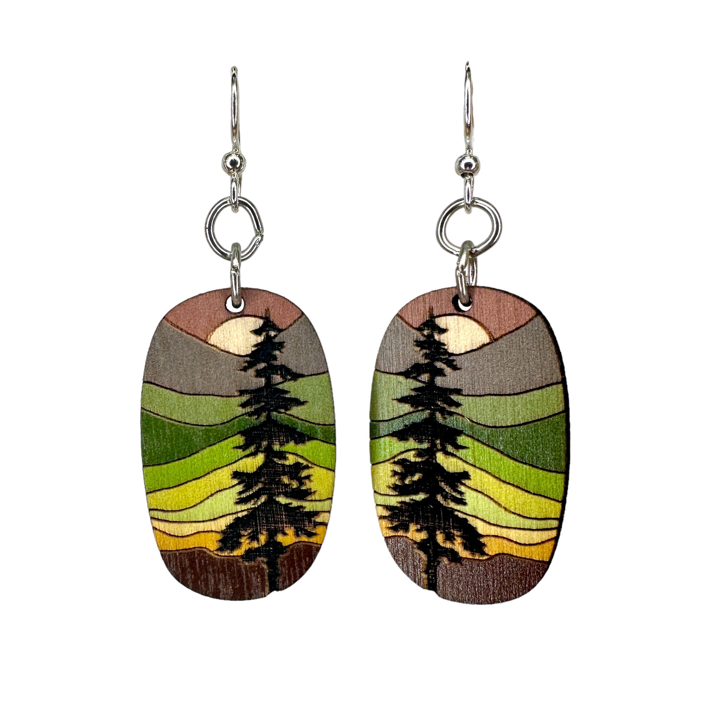 Green tree on sale jewelry etsy