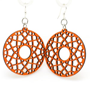 Flare - Wood Laser Cut Earrings