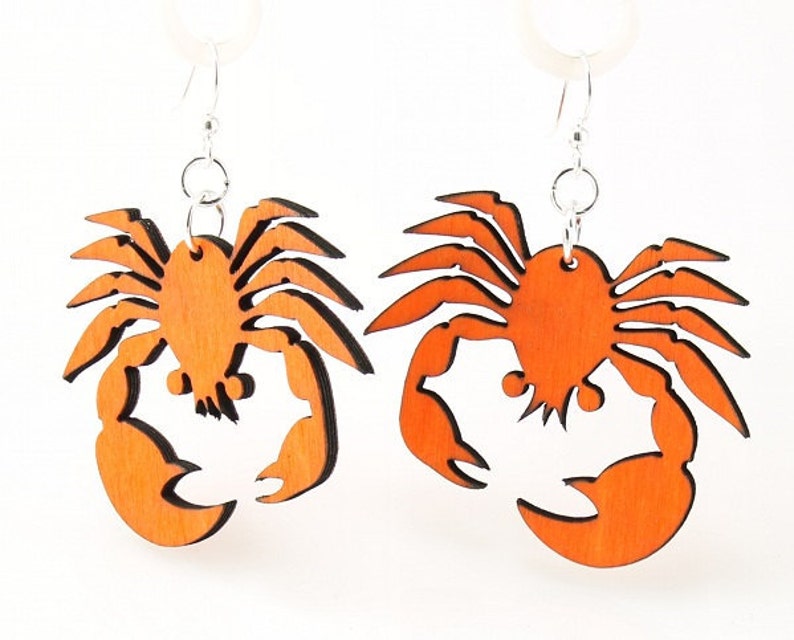 Crab, crustacean Earrings from Sustainable Resources image 3