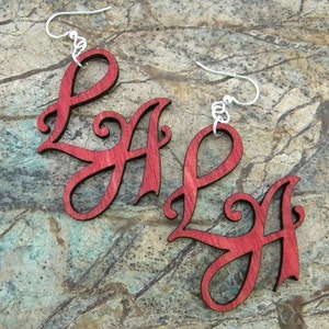 Los Angeles Wood Earrings image 4