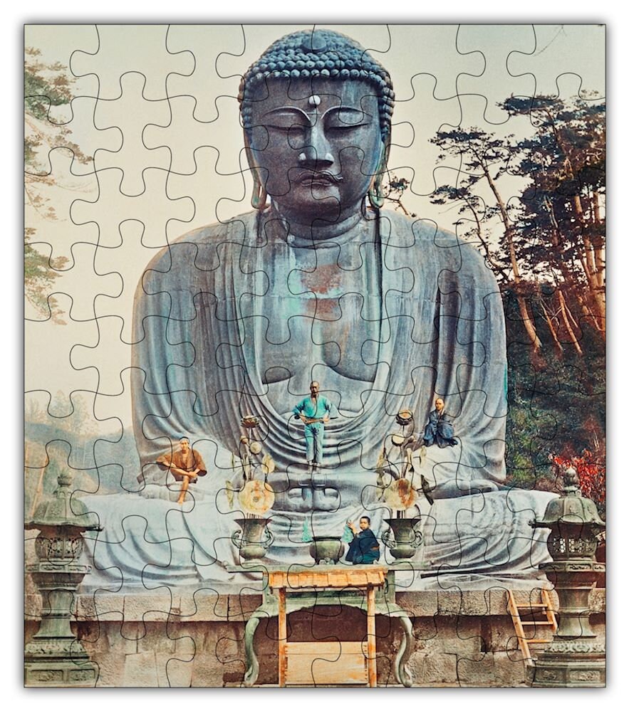 Puzzle for Sale avec l'œuvre « Bouddha Galaxie V7 » de l'artiste