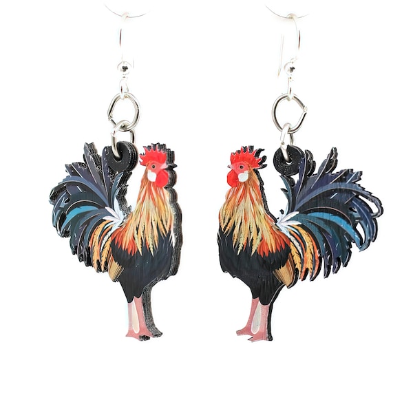 Rooster Earrings #1361