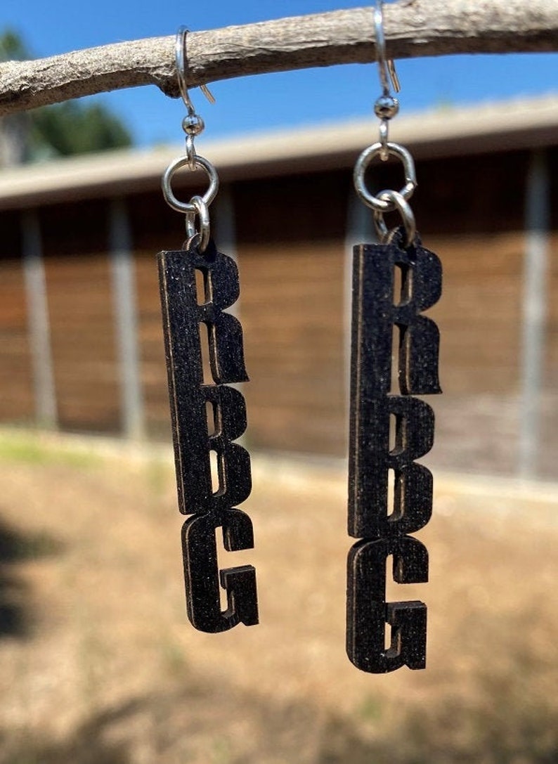 Ruth Bader Ginsburg Letter Earrings T213 image 2