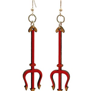 Devils Pitchfork Earrings #1746