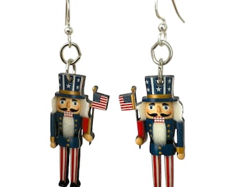 Patriotic Nutcracker Earrings