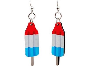 4th of July Popsicle Earrings