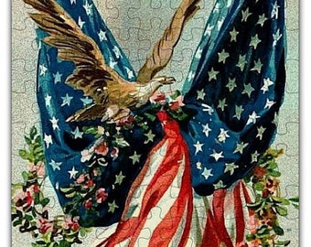 Clustered Stars Patriotic Puzzle #6703 - 144pcs
