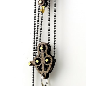 Block and Tackle Pulley Heart Pendant #7005