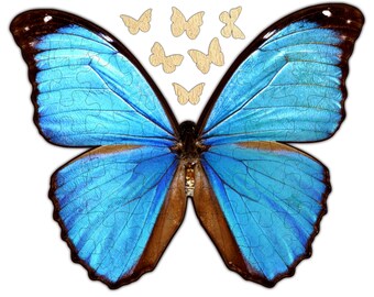 Whimsical Butterfly Puzzle #6809 - Wooden Jigsaw Puzzle