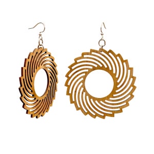Spiral Bamboo Earrings #960 - Bamboo Earrings