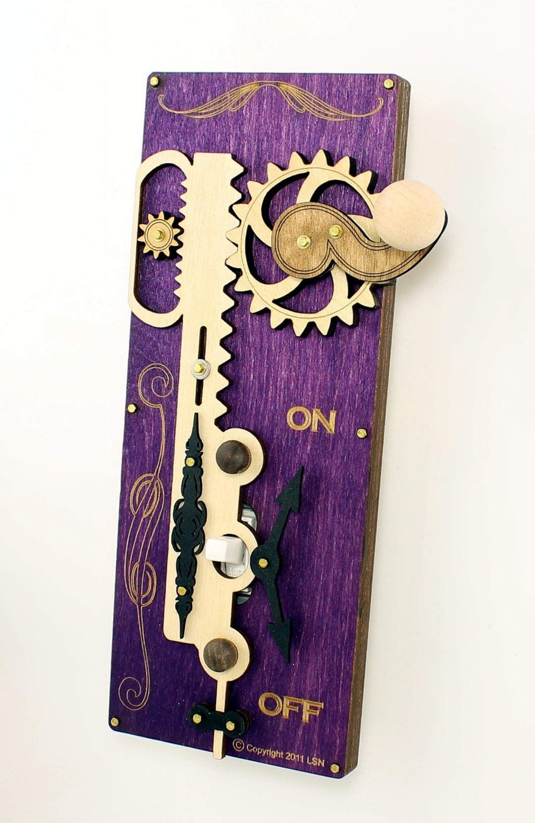 Single Rack and Pinion Light Switch Plate - 8000B - Etsy