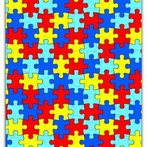 Autism Puzzle 6400 Wooden Jigsaw Puzzle 48pcs image 1