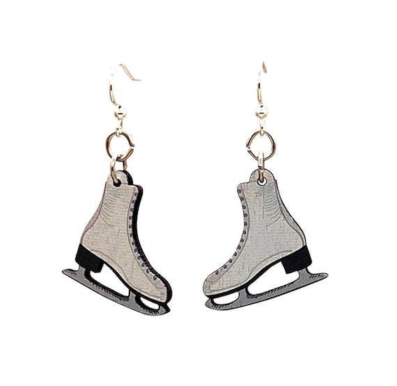 Ice skate earrings best sale
