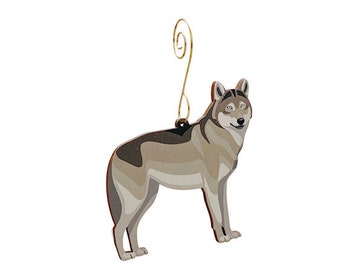 Grey Wolf Ornament #9912