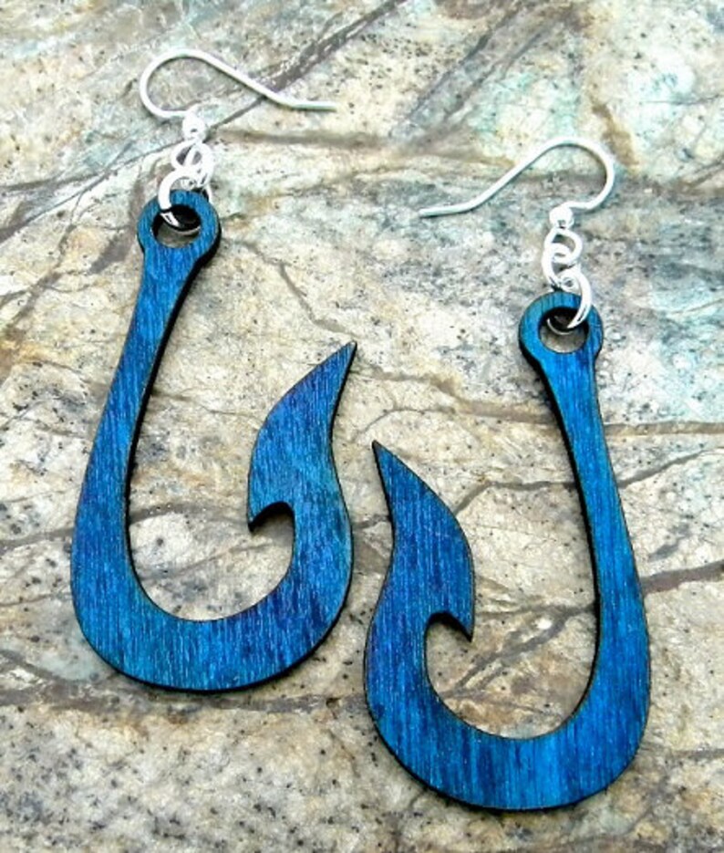 Fishing Hook Earrings Very Catching I Must Say Etsy