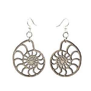 Cutie Shell Earrings #1601 - Wood earrings