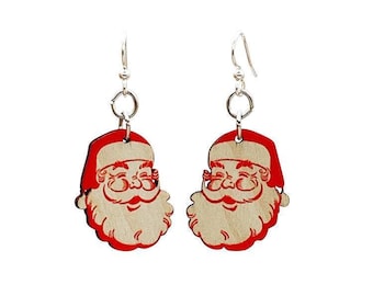 Santa Claus Earrings - Laser Cut Earrings