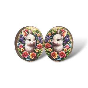 Easter Bunny Stud Earrings