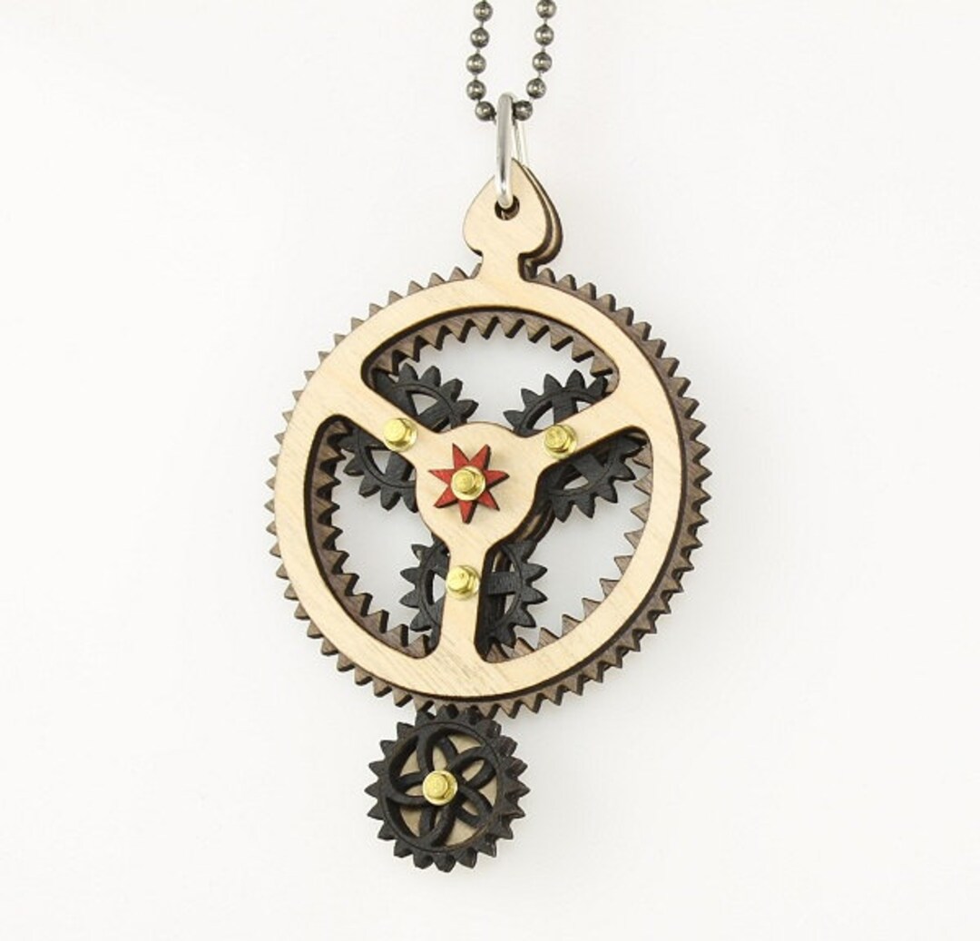 Rocker -kinetic Plantarey Gear Pendant #6003D - Etsy