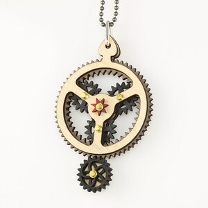 Rocker -Kinetic Plantarey Gear Pendant #6003D