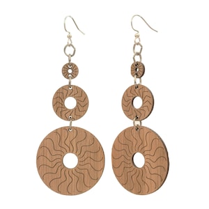 Momentum Circles Bamboo Earrings #953