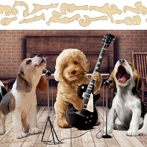 Puppy Band Puzzle #6737 - Wooden Jigsaw Puzzle - 151pcs
