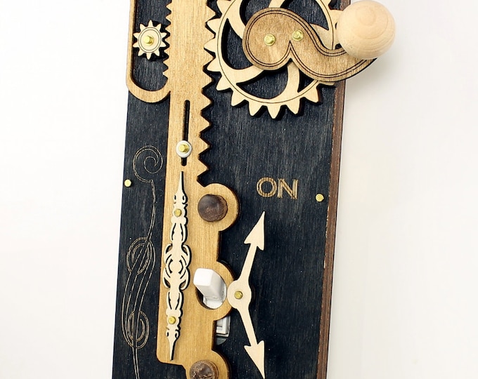 Black and Tan Single Rack and Pinion Light Switch Plate Etsy