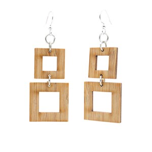 Squared Bamboo Earrings #969