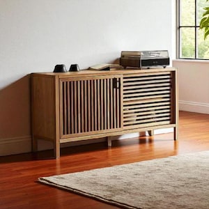 Y Japanisches Massivholz Sideboard - Eichen Eingangsschrank, Designer Locker für Wohnzimmer oder Flur Dekor