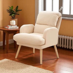 Scandinavian Reclining Lounge Chair with Ottoman: Mid-Century Modern Style