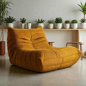 Oversized Bean Bag Sofa – Cozy Caterpillar Lounge Chair for Adults, Perfect for Living Room, Bedroom, Reading & Gaming