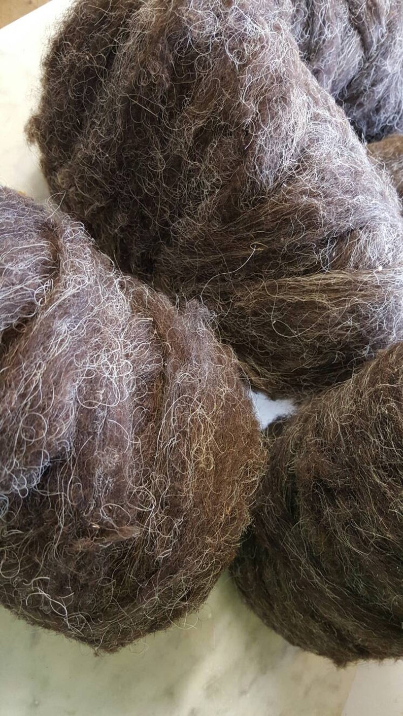 5 Wool Brown ROVING 6 0z rolls Ready to Spin on Etsy