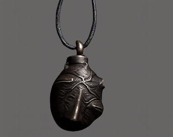 Collar Huevo del Rey Behelit – Colgante Beherit Carmesí – Collar gótico inspirado en el manga anime