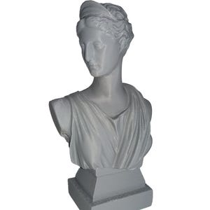 ARTEMIS DIANA Bust Head Greek Roman Goddess Plastic Sculpture hand-designed,
