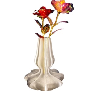Vaas 3D eb gift, woondecoratie TRANSPARANTE DELICATE TEXTUUR