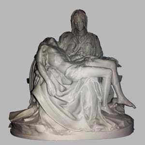 Hand-Painted Pietà Figure: Catholic Religious Gift
