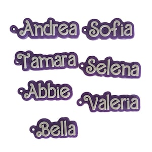 Personalized Barbie Keychain. Birthday Gift for Barbie Lovers